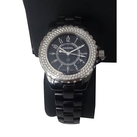 montre chanel femme diamant|Chanel 12.1 diamond bezel.